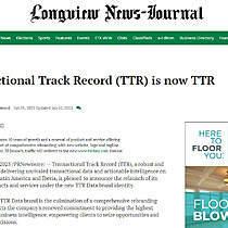 Transactional Track Record (TTR) is now TTR Data